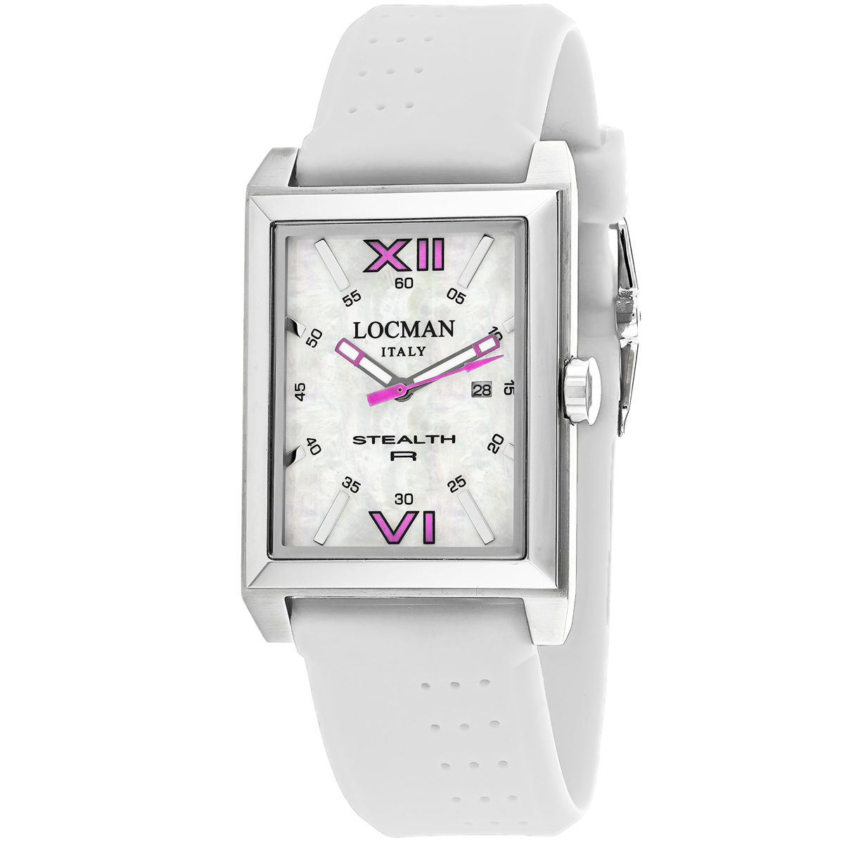 241MOPFX1WH Classic Quartz Mop Dial Mens Watch -  Locman