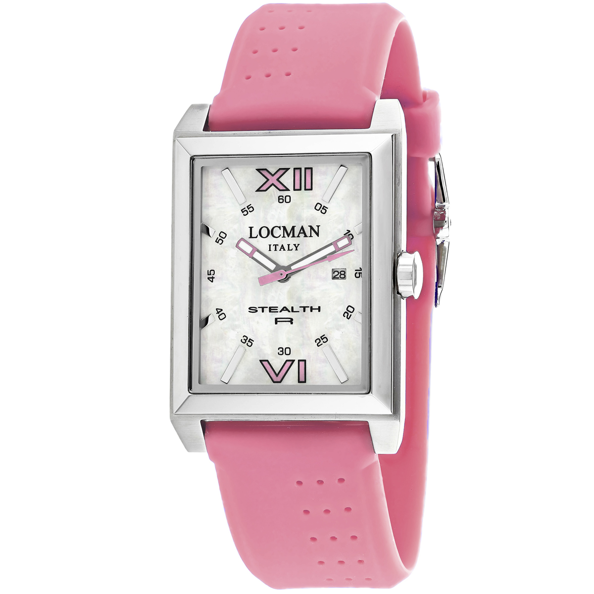 241MOPPK1PK Classic Quartz Mop Dial Mens Watch -  Locman