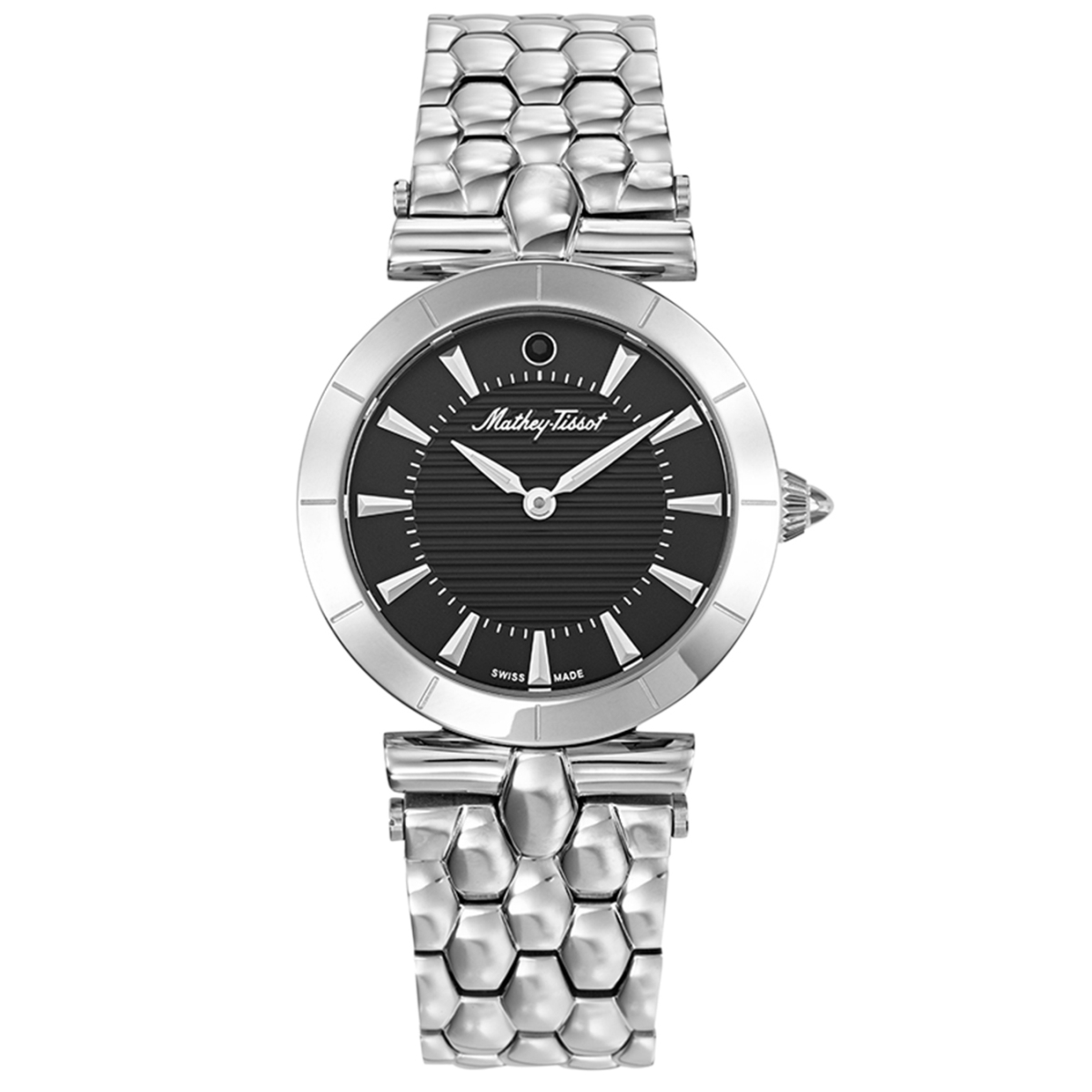 D106AN Classic Quartz Black Dial Ladies Watch -  Mathey Tissot