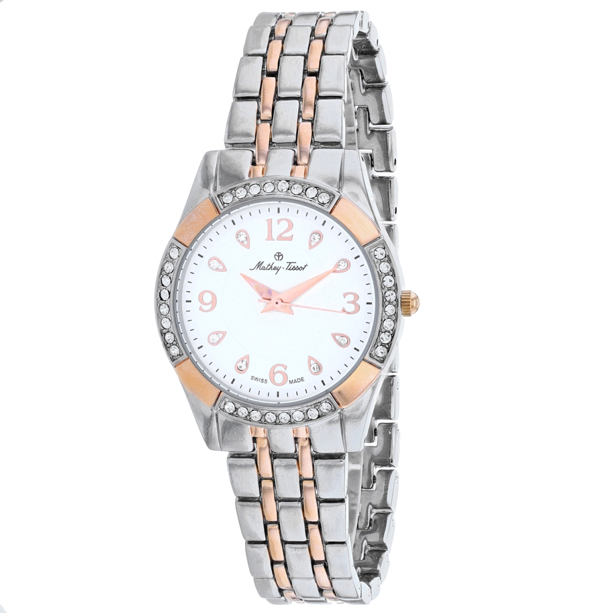 D2568BI Fleury 2568 Quartz White Dial Round Ladies Watch -  Mathey Tissot