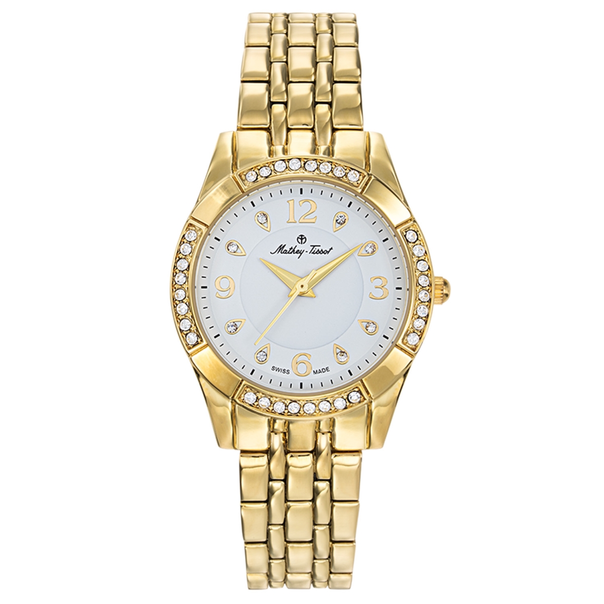 D2568PYI Classic Quartz White Dial Ladies Watch -  Mathey Tissot