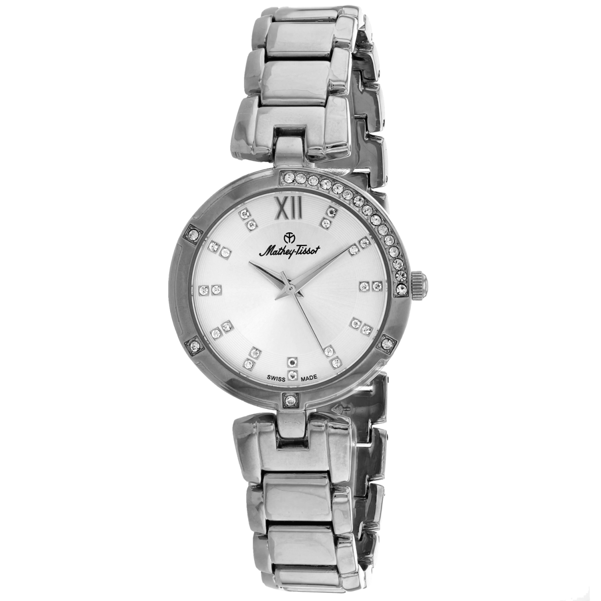 D2583AI Classic Quartz Silver Dial Round Ladies Watch -  Mathey Tissot