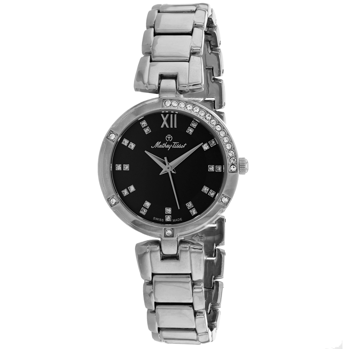 D2583AN Classic Quartz Black Dial Round Ladies Watch -  Mathey Tissot