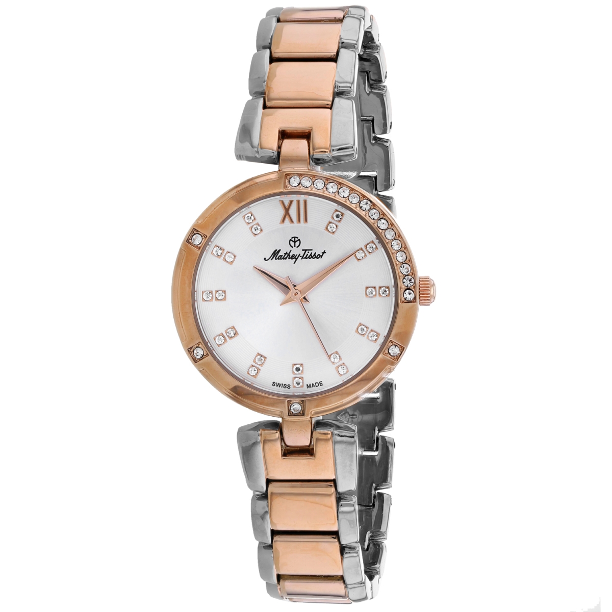 D2583RI Classic Quartz Silver Dial Round Ladies Watch -  Mathey Tissot