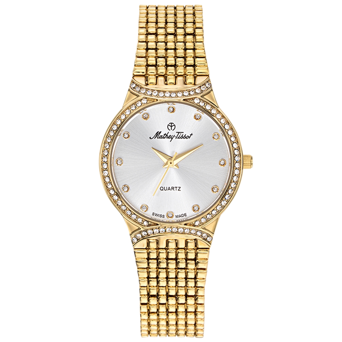 D2681PYI Classic Quartz Silver Dial Round Ladies Watch -  Mathey Tissot