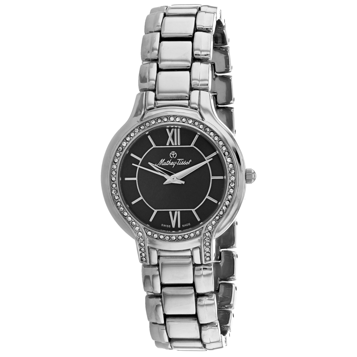 D2781AN Classic Quartz Black Dial Round Ladies Watch -  Mathey Tissot
