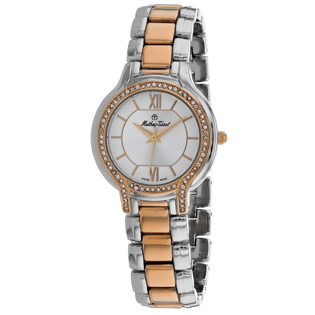D2781RI Classic Quartz Silver Dial Round Ladies Watch -  Mathey Tissot