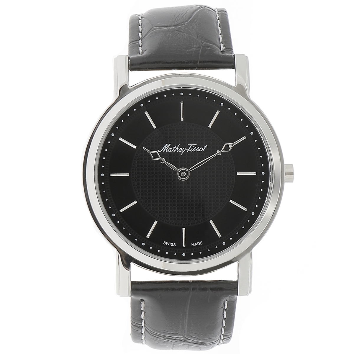 H611252AN City Quartz Black Dial Round Mens Watch -  Mathey Tissot