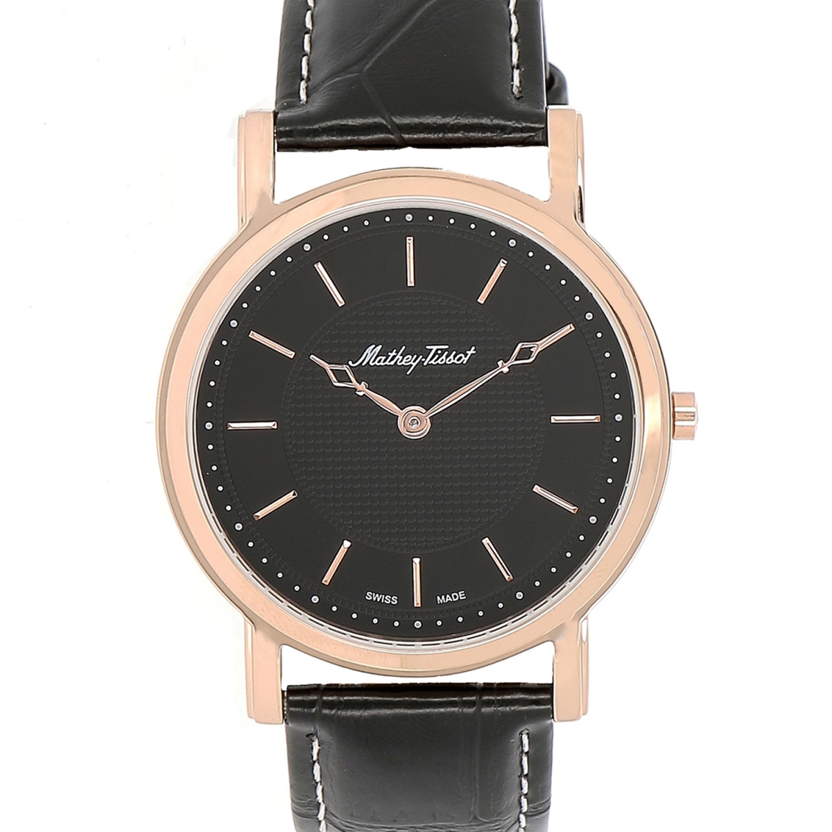 H611252PN City Quartz Black Dial Round Mens Watch