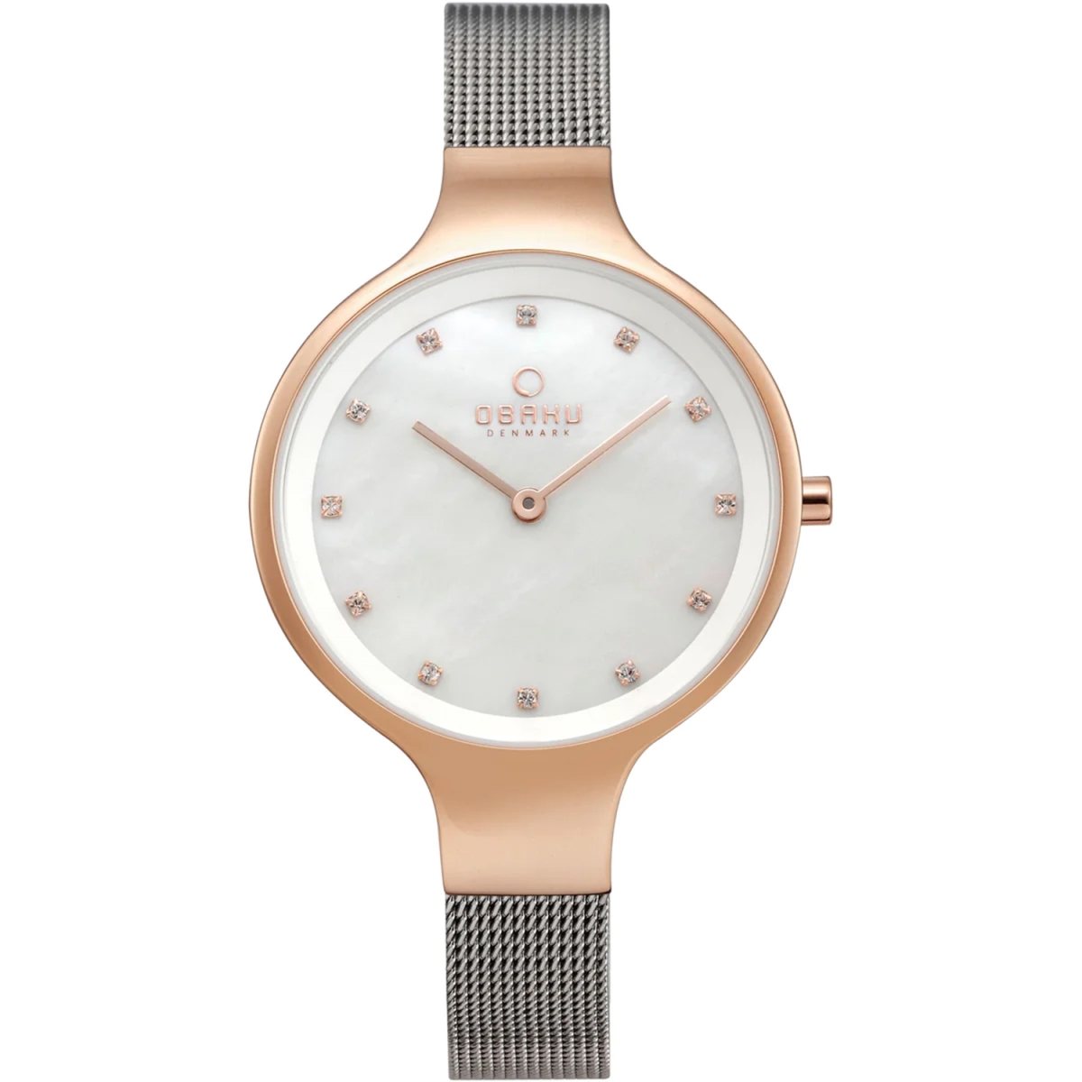 V173LXVWMC Rose Quartz White Mother of Pearl Dial Ladies Watch -  Obaku