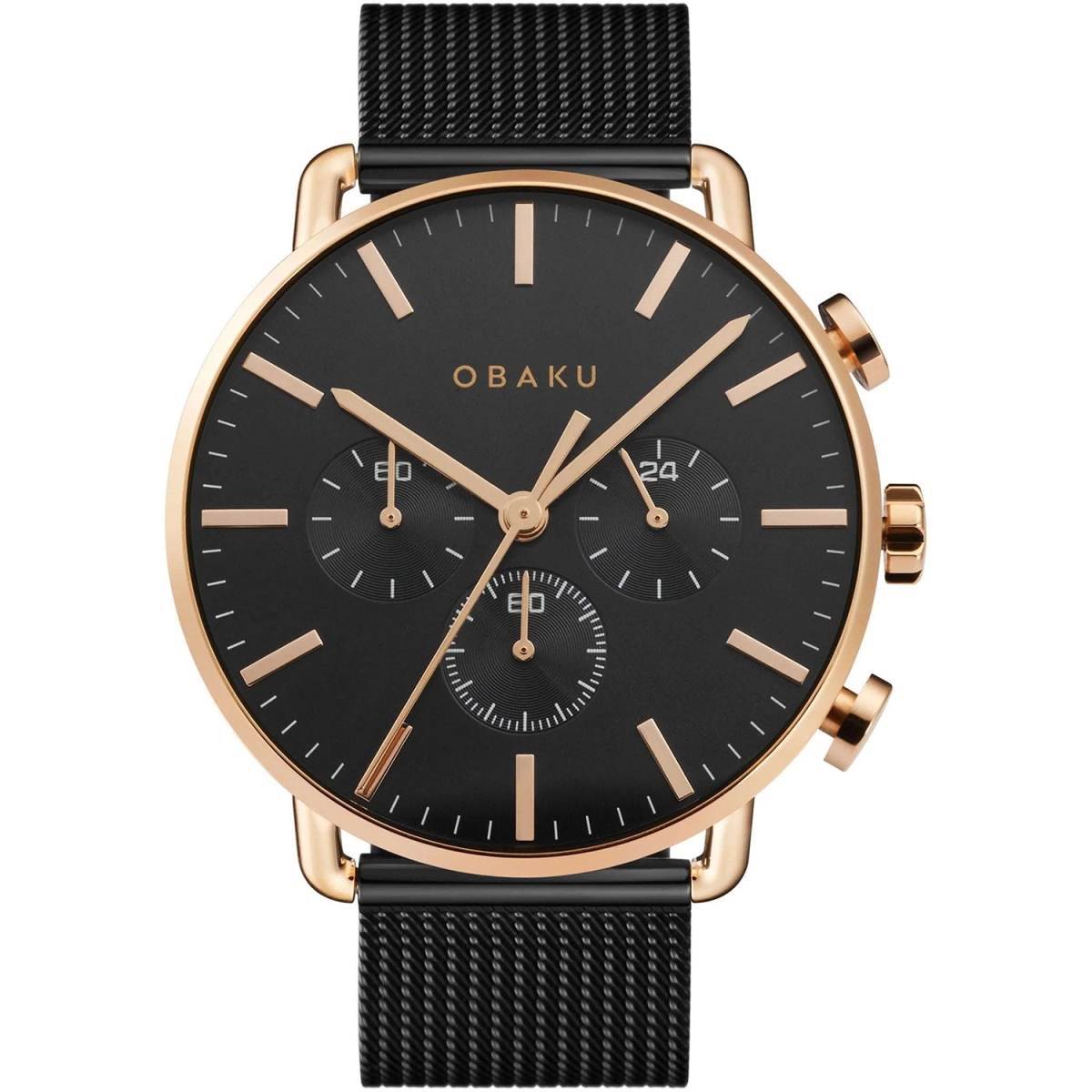 V232GCVBMB Havn Quartz Black Dial Mens Watch
