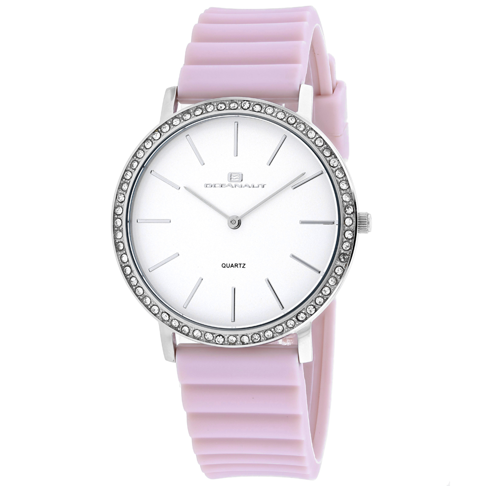 OC0263 Ripple Quartz White Dial Round Ladies Watch  Pink