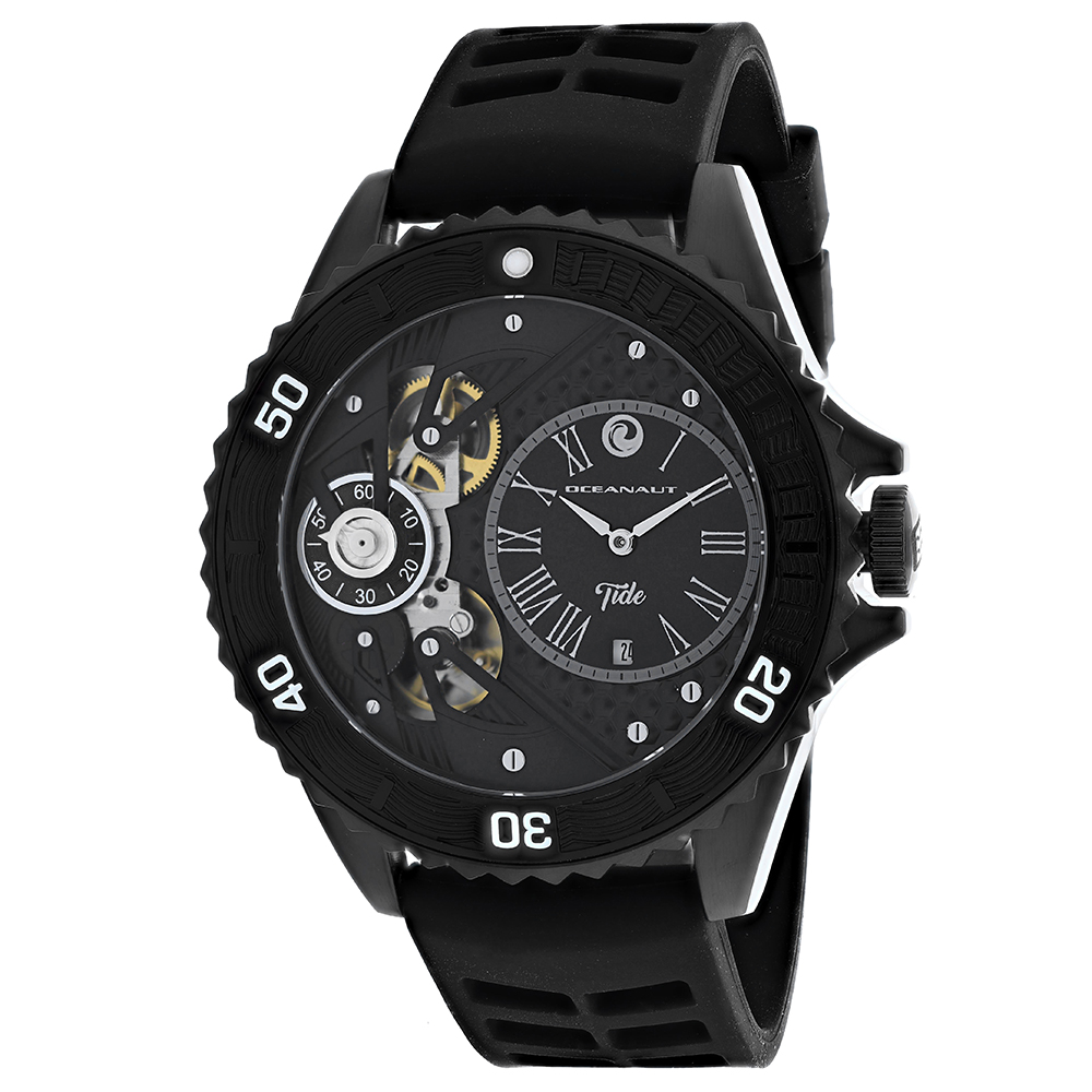 OC0997 Tide Quartz Black Dial Round Mens Watch -  Oceanaut