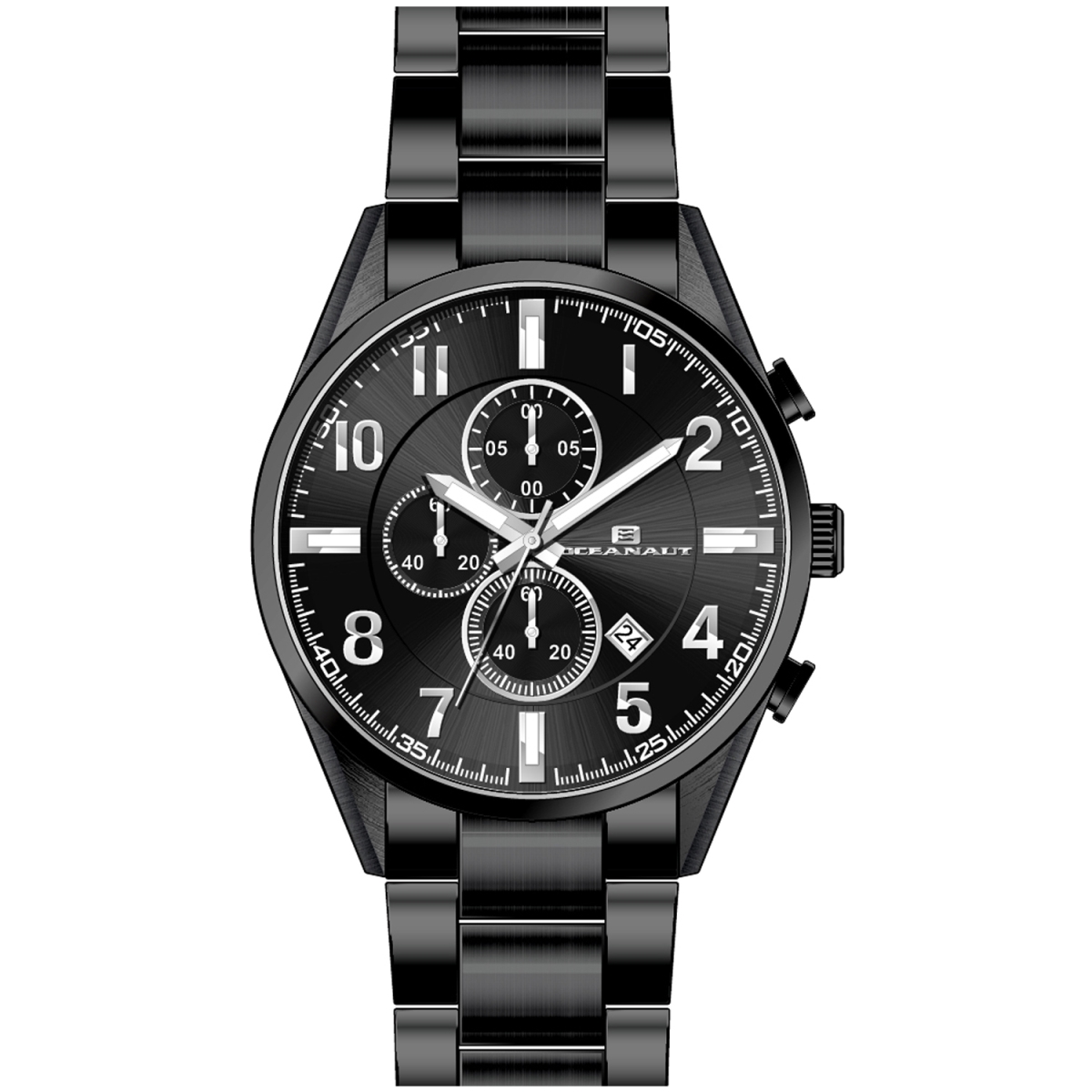 OC5858 Escapade Quartz Black Dial Round Mens Watch -  Oceanaut