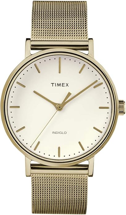 TW2R26500 Fairfield Womens Analog Quartz Stainless Steel & Mesh Watch, Gold