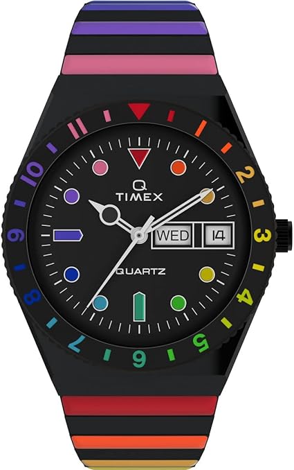 TW2V65900 36 mm Rainbow Diver Inspired Stainless Steel Expansion Band Watch