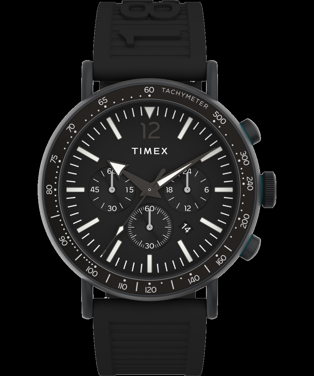 TW2V71900 43 mm Waterbury Black Beadblasted Standard Mens Watch