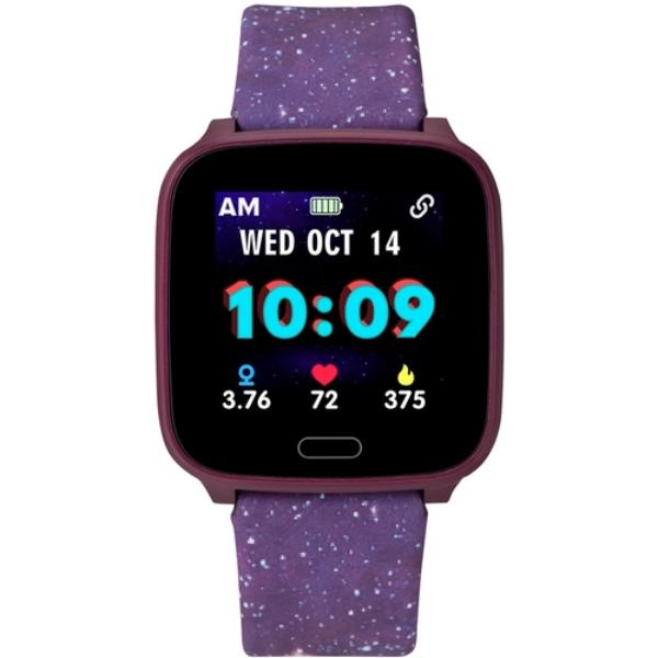 TW5M40800 Kids Active Resin Strap Smartwatch for Unisex, Purple