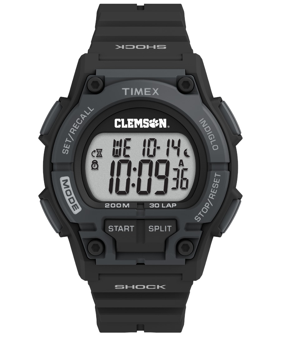 TWZUCLEMS Tribute NCAA Clemson Tigers Mens Watch, Black