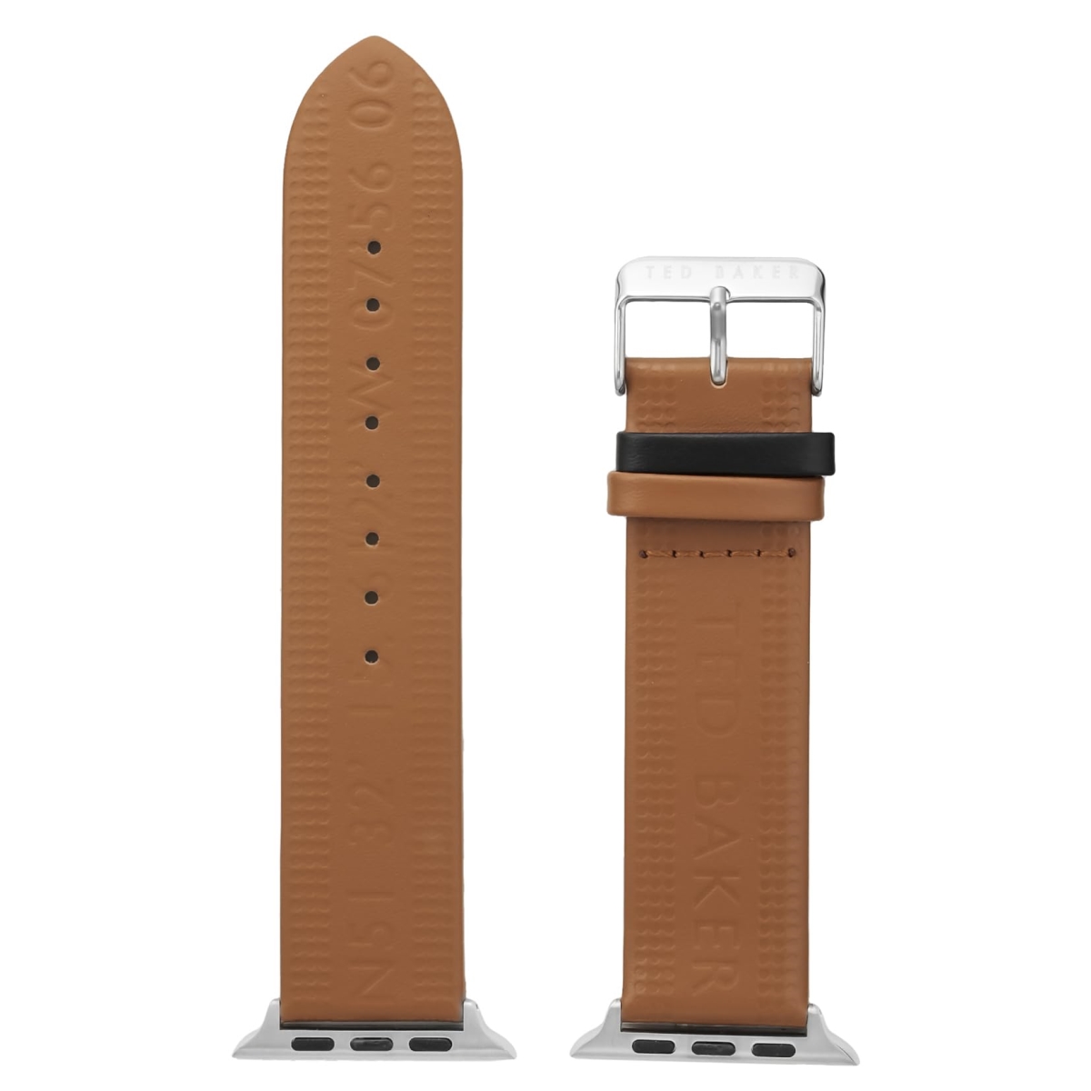 BKS42F128 Womens Apple Watch Leather Strap, Brown & Black