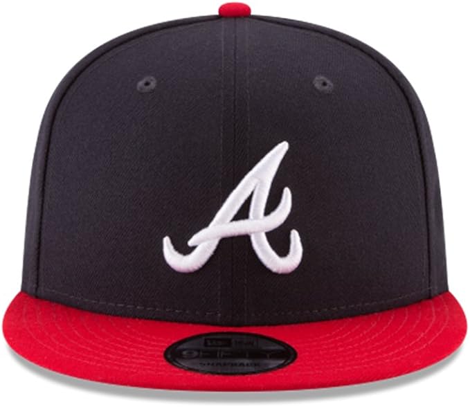 Era 11591082 MLB Atlanta Braves 9Fifty Snapback Cap, Navy & Red
