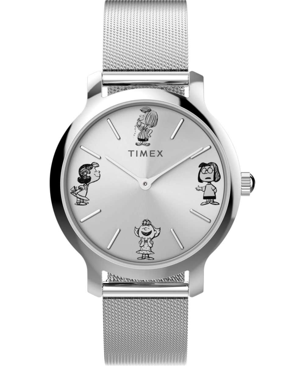 TW2W46000 Peanuts Transcend Watch for Ladies, Silver