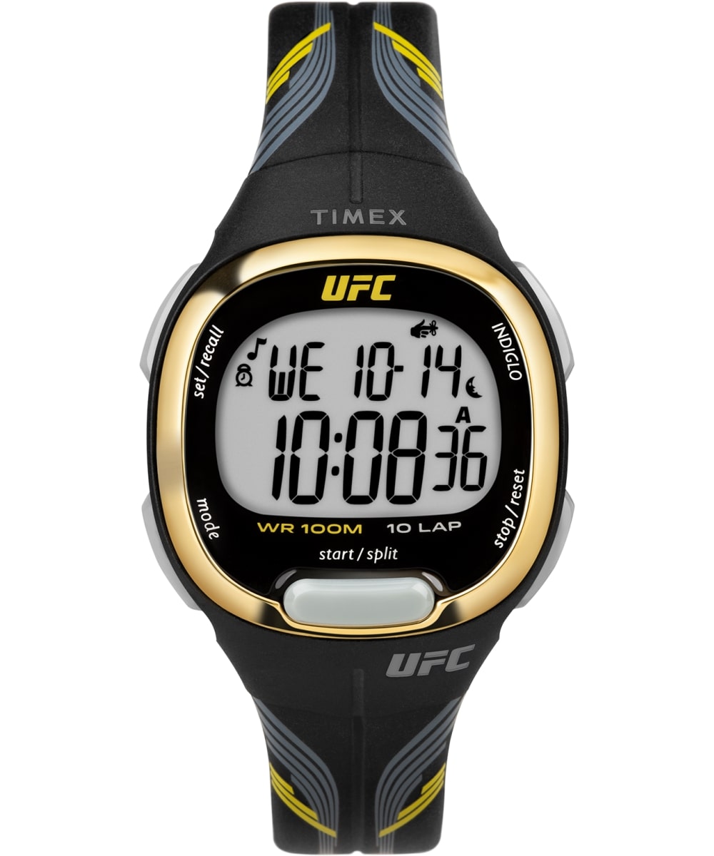 TW5M52000 33 mm UFC Strength Takedown Resin Strap Mens Digital Watch, Black