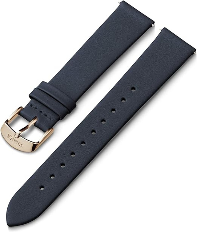 TW7C59500 18 mm Leather Women Strap, Blue