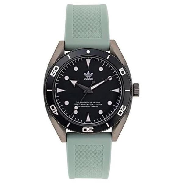 Picture of Adidas AOFH22001 42 mm Mens Three Hand Edition Two Gray Silicone Strap Watch&#44; Black