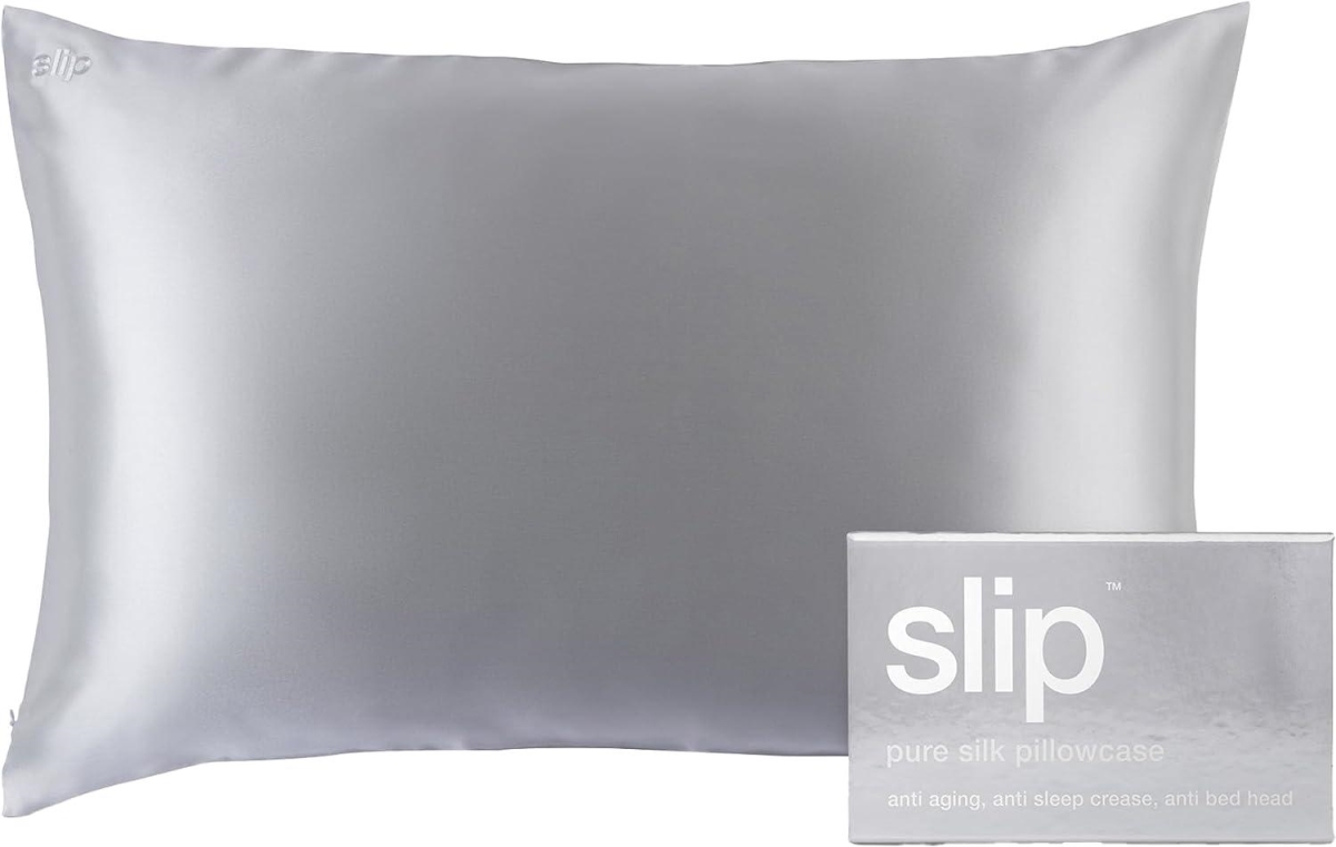Picture of Slip 853218006339 100 Percent Pure 22 Momme Mulberry Silk The Original Queen Silk Pillow Cases - Silver