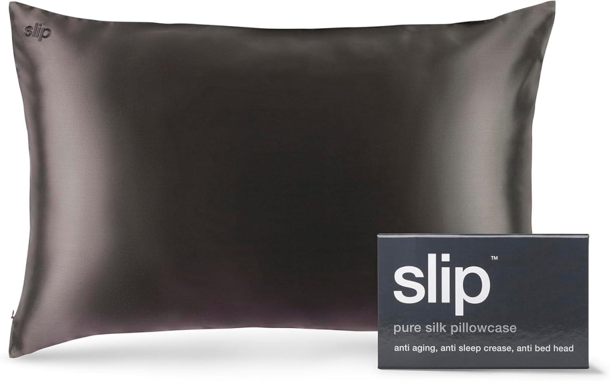 Picture of Slip 853218006056 Queen Size Silk Standard Pillow Cases - Charcoal