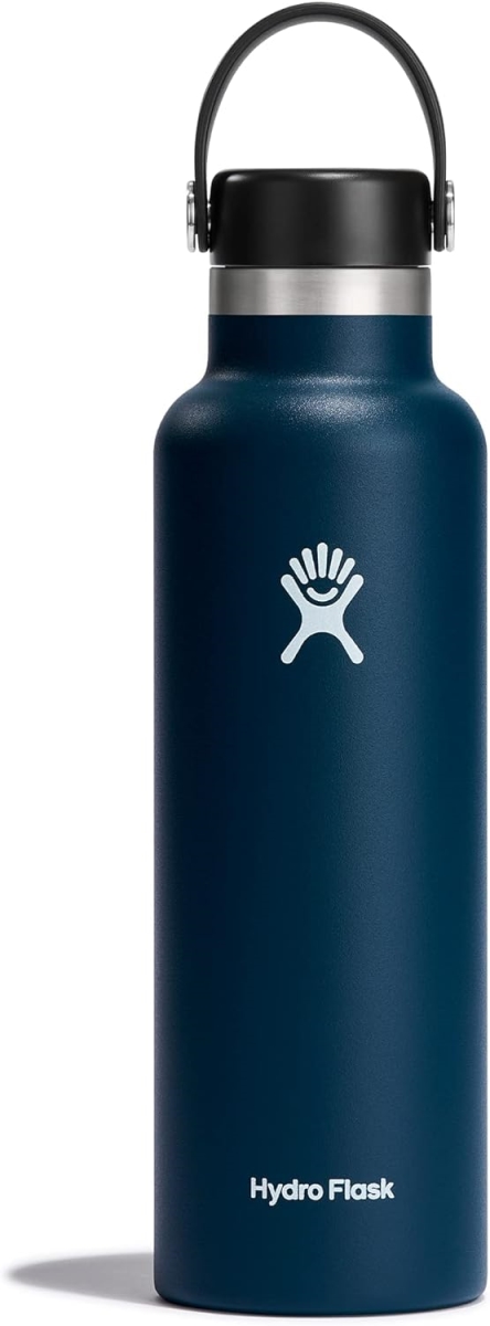 Picture of Hydro Flask S21SX464 21 oz Insulated Leak Proof Water Bottle Standard Mouth - Indigo