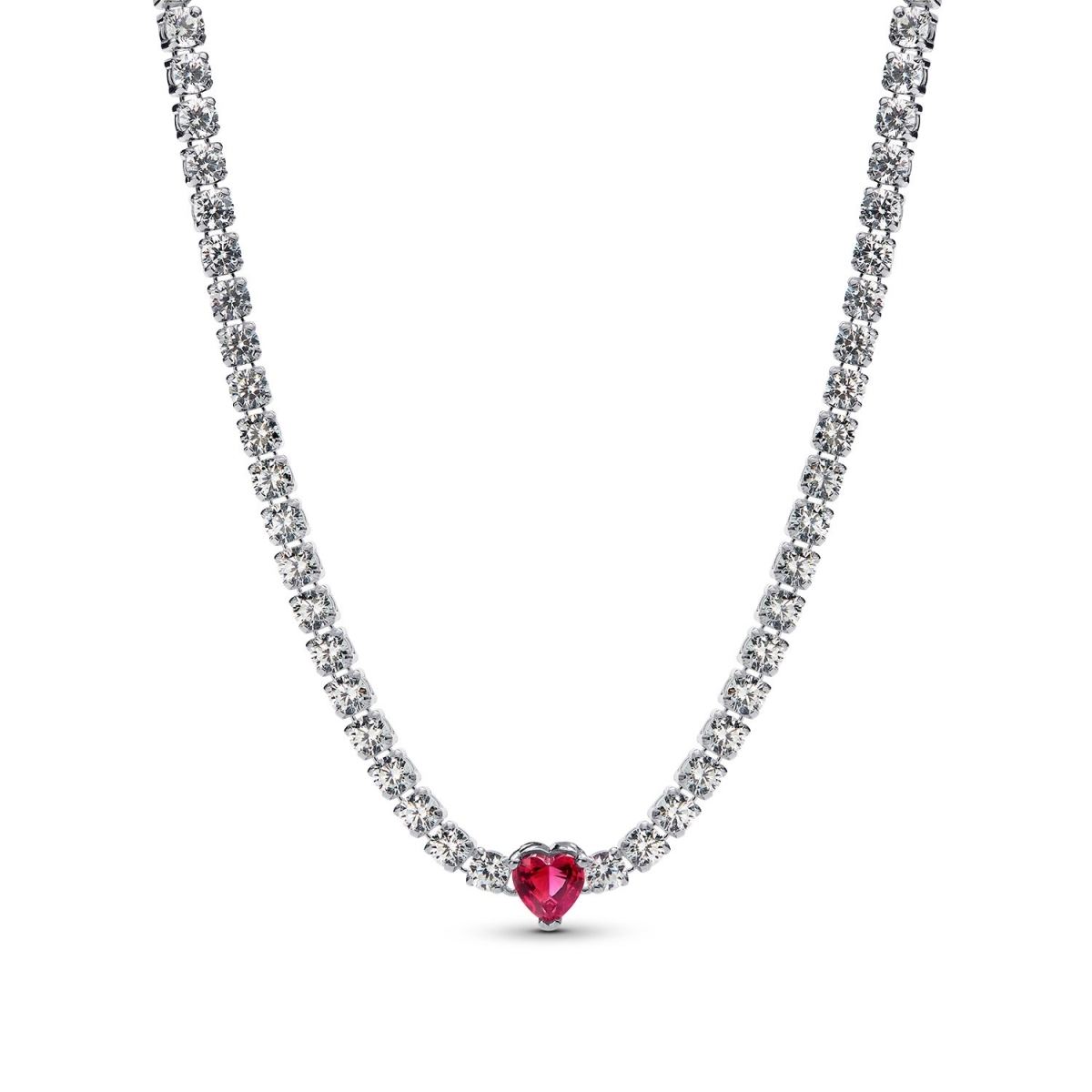 393549C01-40 Timeless Halo Heart Choker