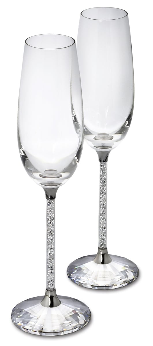 Picture of Swarovski 255678 Crystalline Toasting Flutes - Set of 2
