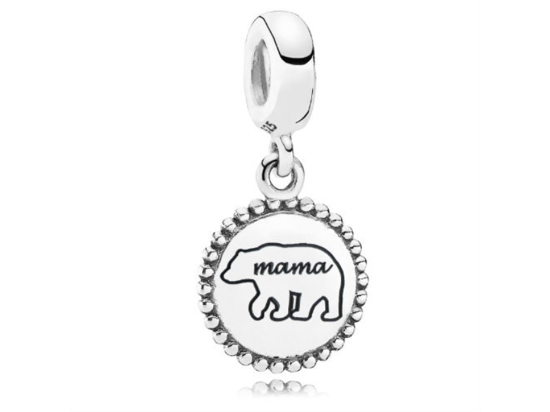 ENG791169-80 Retired Mama Bear Family Dangle - Sterling Silver