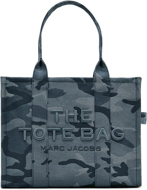 MARC JACOBS Marc Jacobs The Camo Jacquard Large Tote Bag in Blue Multi