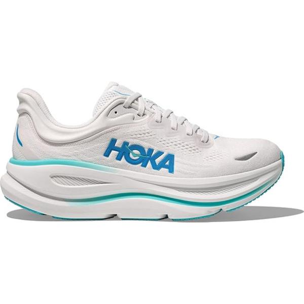 HOKA M Bondi 9, Color: White/Hoka Blue, Size: 10-D (1162011-WKB-10D)