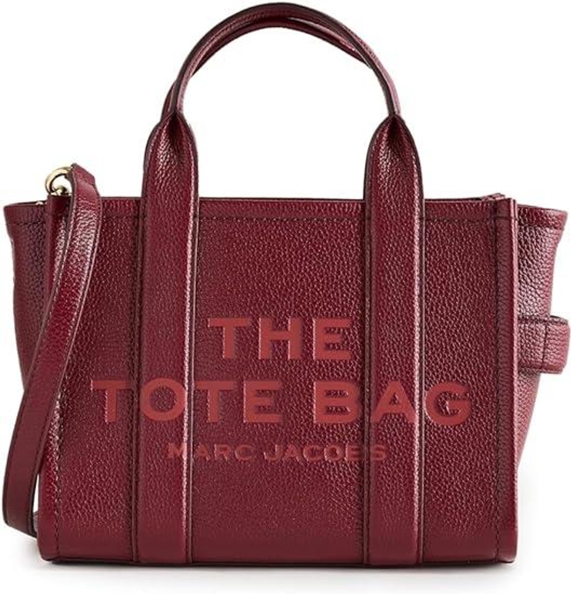 H009L01SP21-602 The Leather Tote Bag, Cherry Red - Small