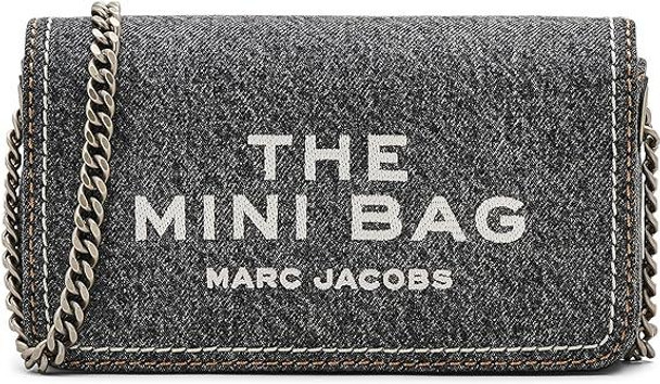2F4SMN010S03-965 The Denim Chain Mini Bag - Black Wash