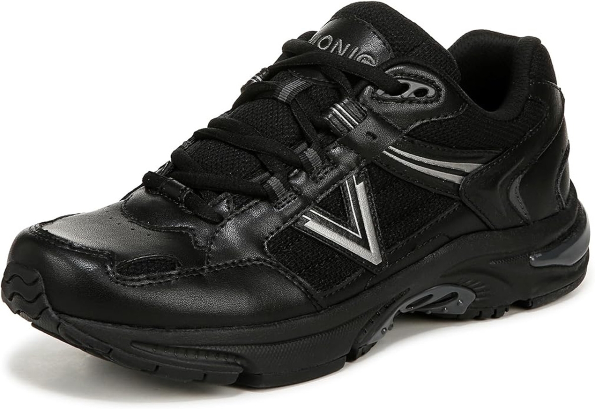 J0683L5001-10 Womens 23Walk 2.0 Sneaker, Black Char Leather Mesh - Size 10