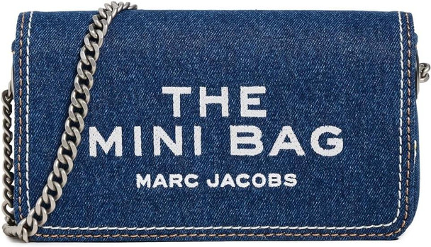 MARC JACOBS Marc Jacobs The Denim Chain Mini Bag in Dark Wash