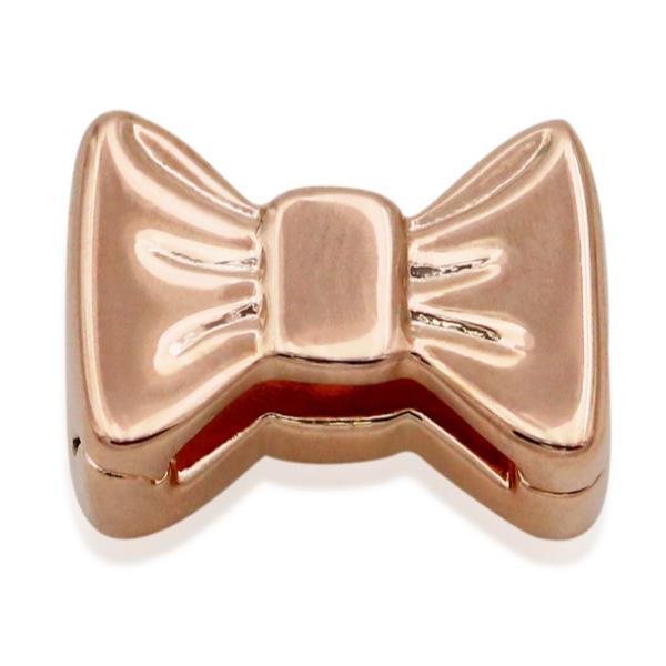 787582 Reflexions Sweet Bow Clip Charm - Rose Gold