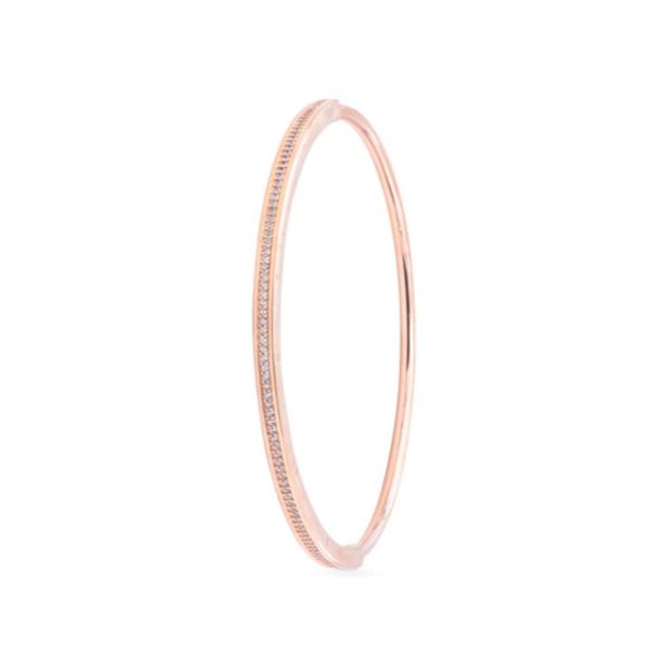 Pandora 582313C01-2 Signature I-D Pave Bangle - Silver