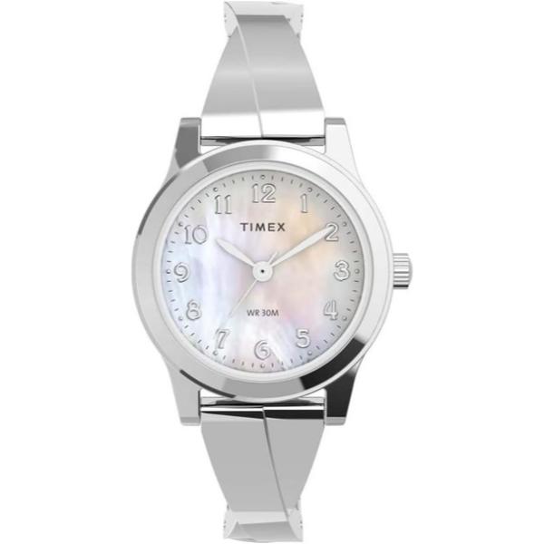 TW2V51200 Main Street Quartz Pearl Dial Ladies Watch, Silver