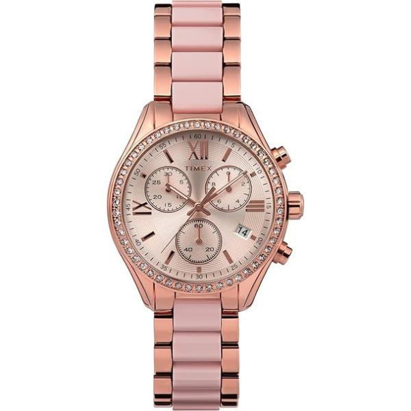 TW2V75000 Chronograph Quartz Crystal Ladies Watch, Steel