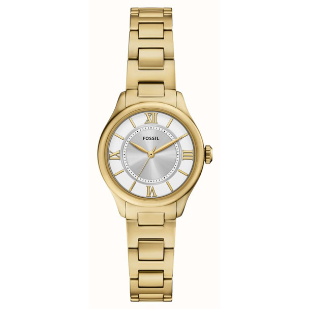 ES5421 28 mm Gilmore Quartz Silver Dial Round Ladies Watch, Gold