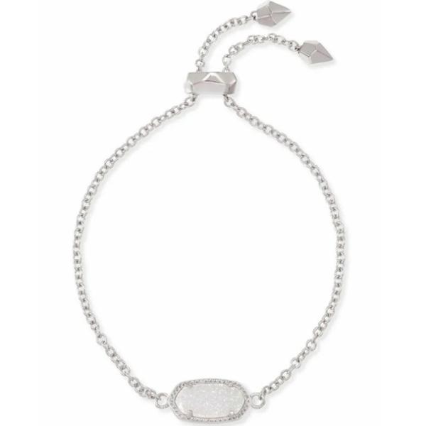 4217714527 Elaina Rose Gold Adjustable Chain Bracelet - Iridescent Drusy