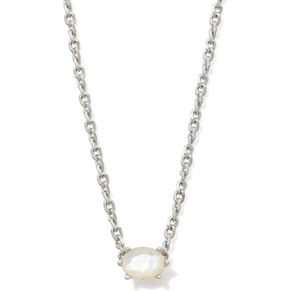 9608871336 Cailin Silver Pendant Necklace - Ivory Mother-of-Pearl