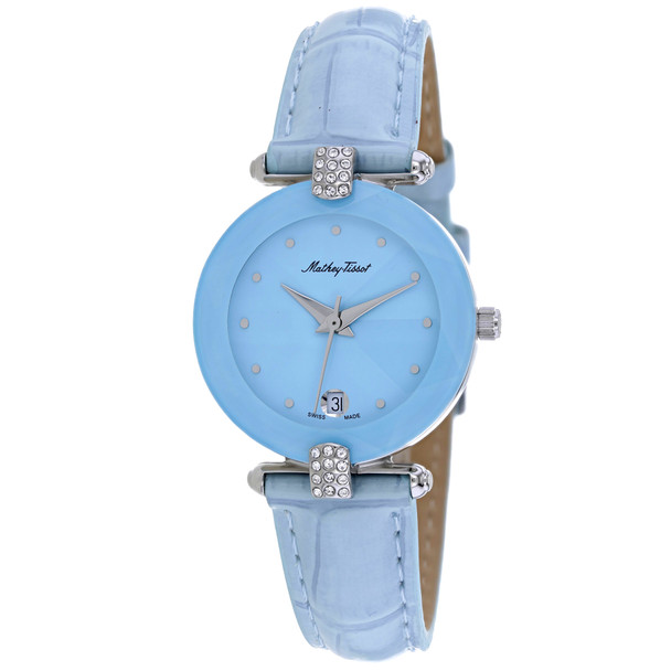 P318F 26 mm Pyramide Quartz Blue Dial Round Ladies Watch  Blue