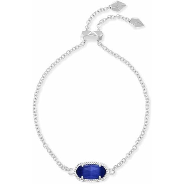 4217717612 Elaina Silver Adjustable Chain Bracelet - Cobalt Cats Eye September